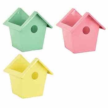 4.5 Spring Metal Birdhouse Pot