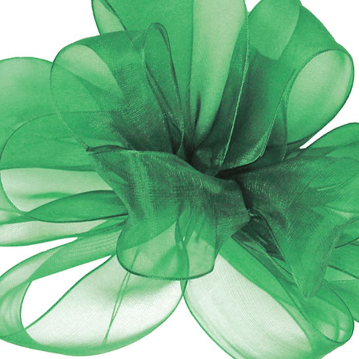 #9 Emerald Sheer Ribbon, 100-Yards