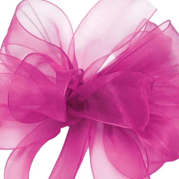 #9 Fucshia Sheer Ribbon, 100-Yards