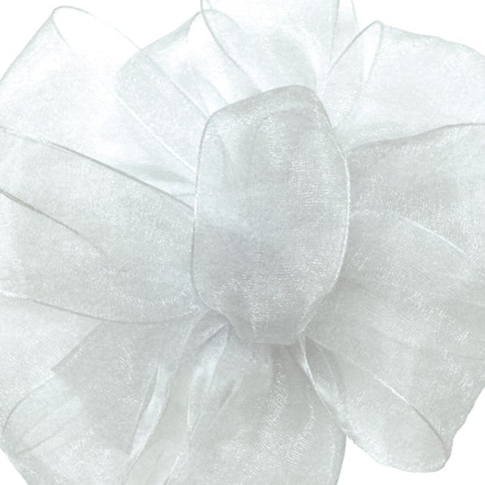 #9 White Sheer Ribbon, 100-Yards