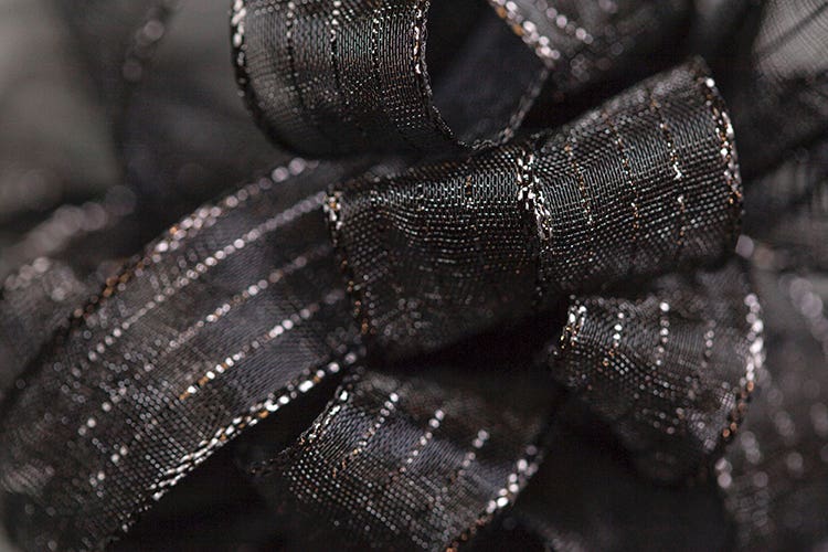 #3 Black Stripe Chiffon Ribbon, 50-Yards