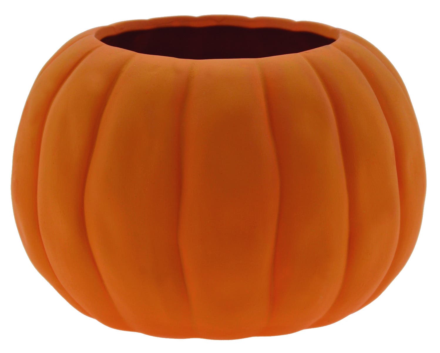 7 Orange Pumpkin Ceramic Pot