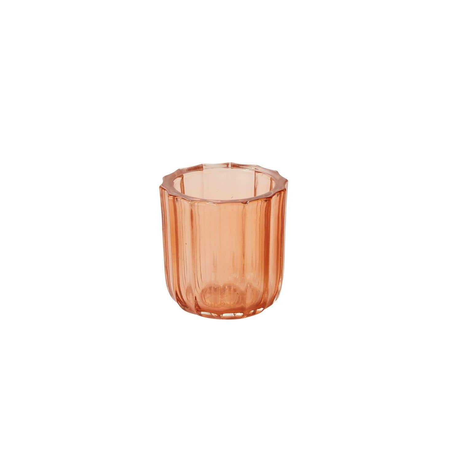3 Orange Tanger Glass Votive, 36-Case