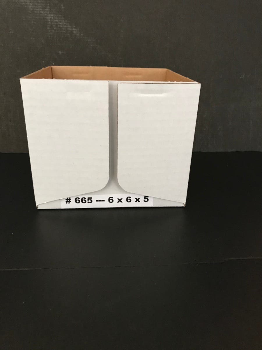 6 x 6 x 5 White Delivery Tray Boxes