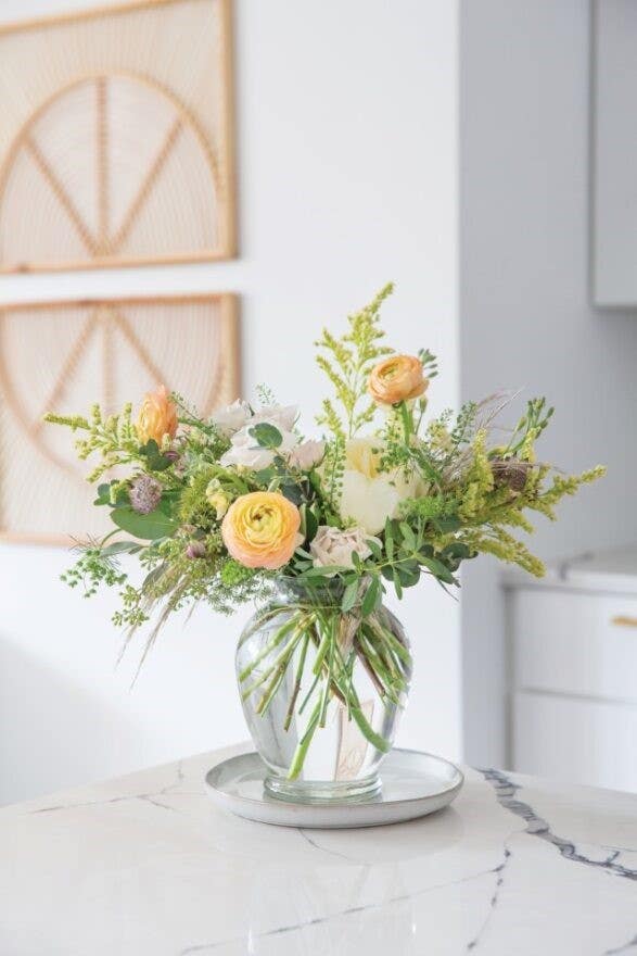 6 Clear Ginger Vases, 12-Case