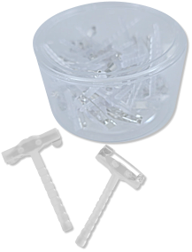 T Pin Clear 1 x 1.75, 50-Pack