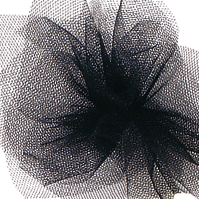 6 Black Tulle Ribbon, 25-Yards