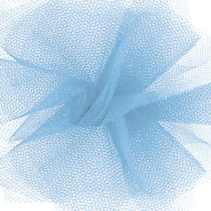 6 Blue Tulle Ribbon, 25-Yards