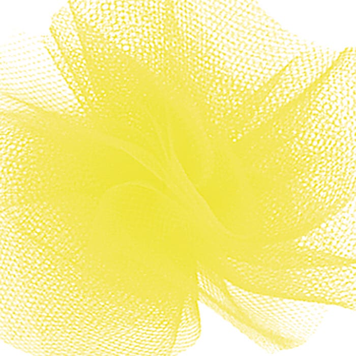 6 Yellow Tulle Ribbon, 25-Yards