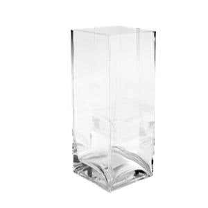 4 x 10 Clear Glass Vase