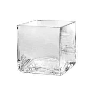 6 x 6 Clear Glass Cube