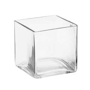 5 x 5 Clear Glass Cube