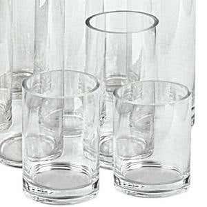 4 x 4 Clear Glass Cylinder