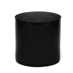 6 x 6 Black Glass Cylinder