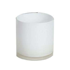 6 x 6 White Glass Cylinder