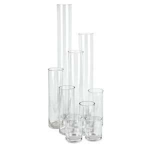 4 x 12 Clear Glass Cylinder