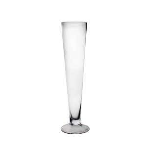 5.5 x 28 Clear Glass Pilsner Vase