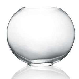 5 x 10 Clear Glass Moon Vase