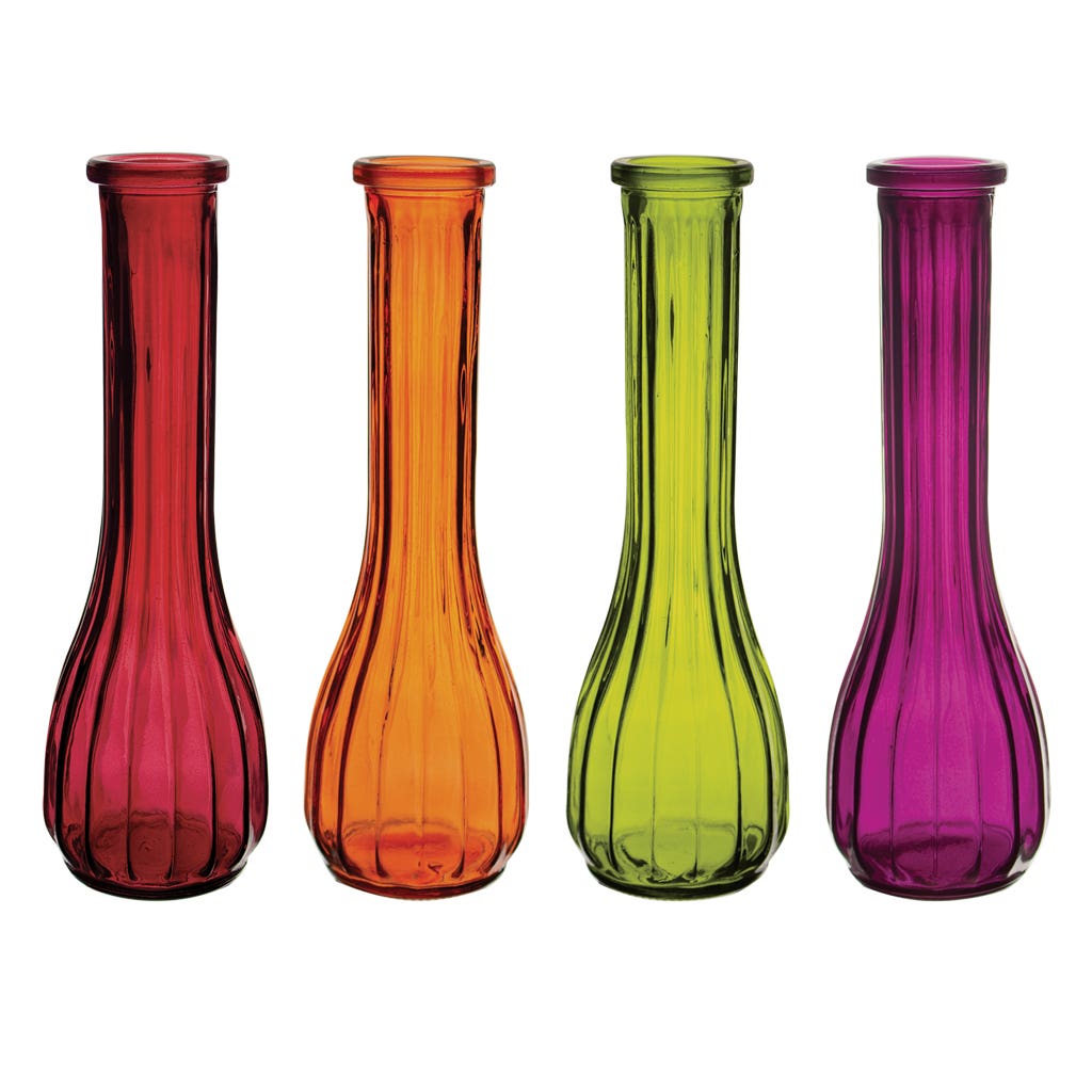 8.5 Orchard Harvest Glass Bud Vases, 24