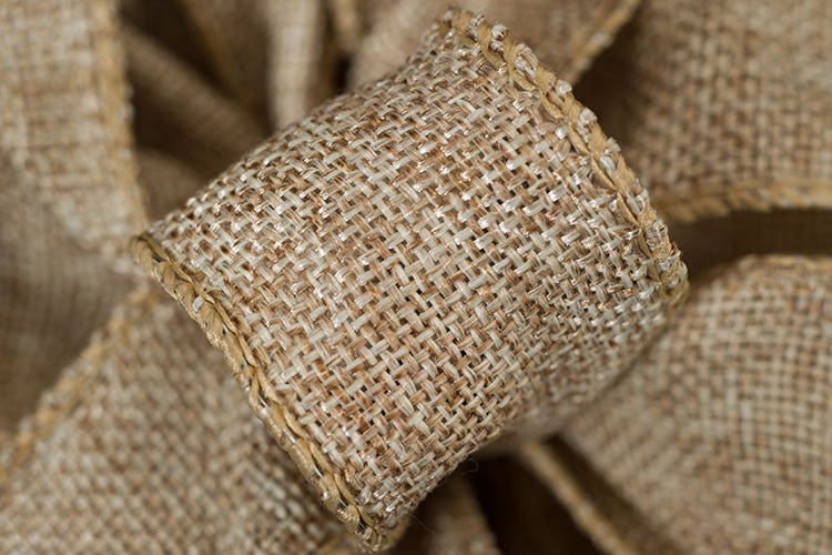 #40 Faux Burlap Ribbon, 10-Yards