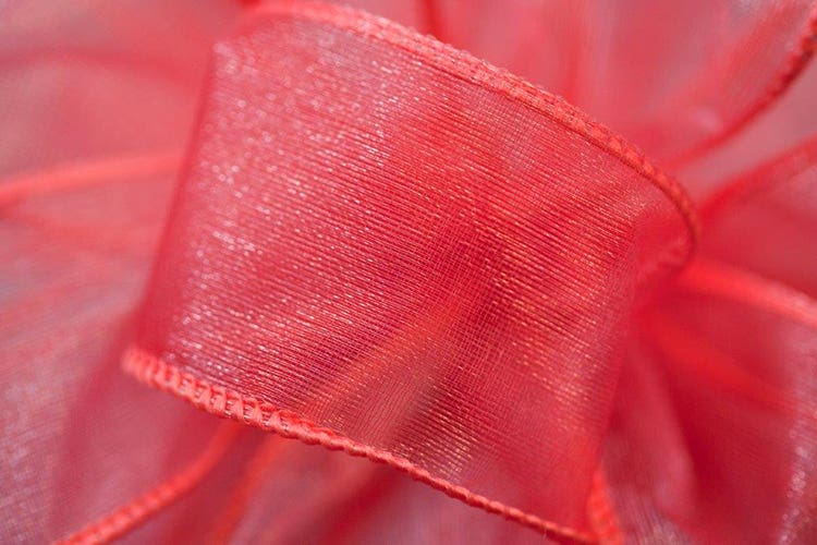 #9 Pink Wired Chiffon Ribbon, 50-Yards