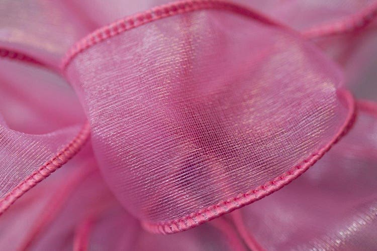 #9 Pink Wired Chiffon Ribbon, 50-Yards