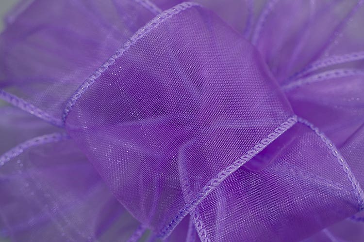 #9 Purple Wired Chiffon Ribbon, 50-Yards