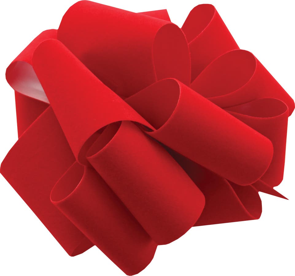 #40 Medium Red Velvet Ribbon, 100-Yards