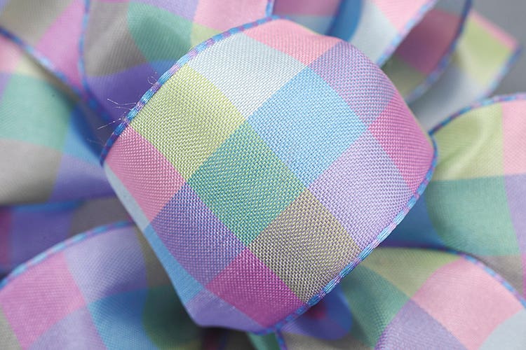 #9 Check Wired Ribbon, 50-Yards