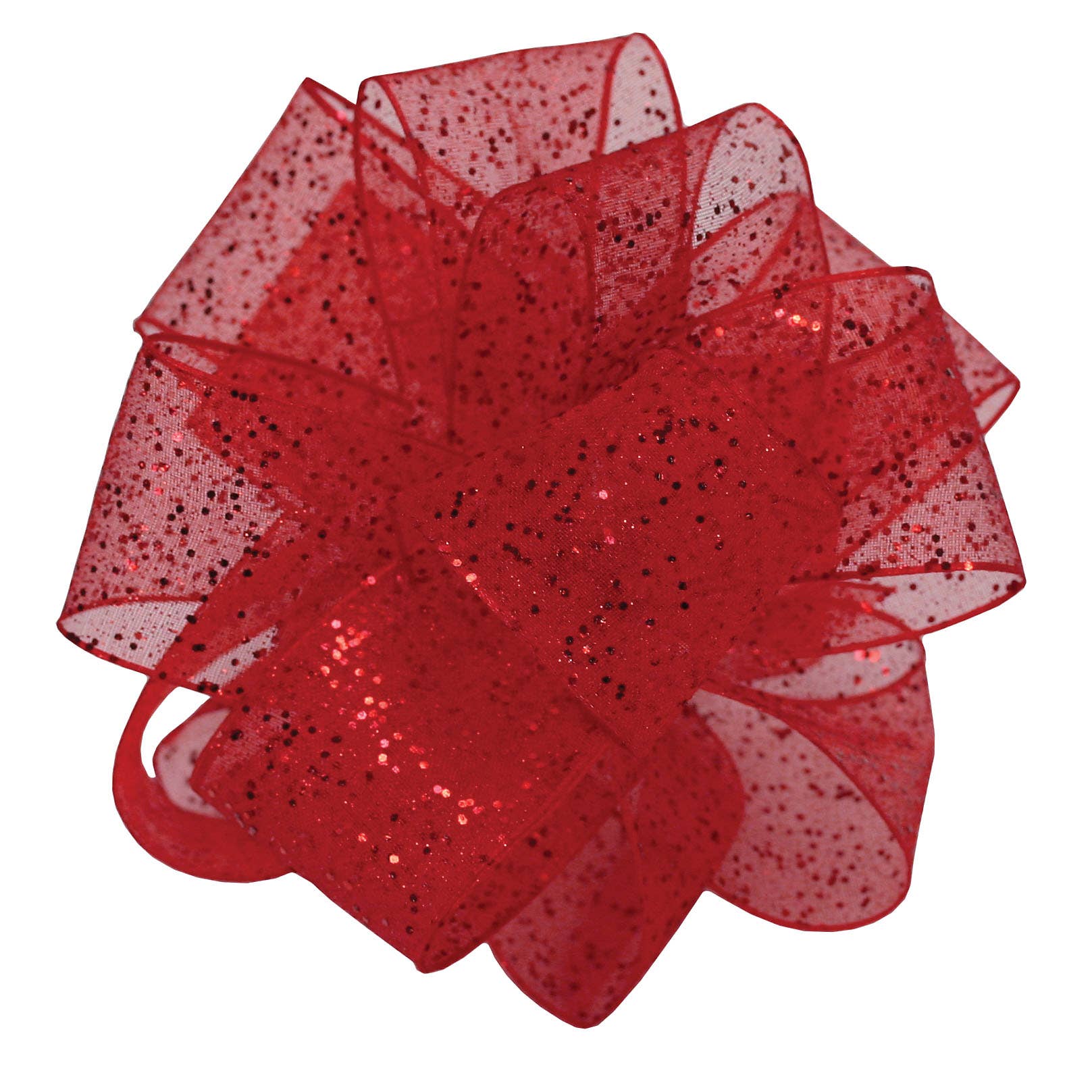 #3 Red Glitter Ribbon, 25-Yards