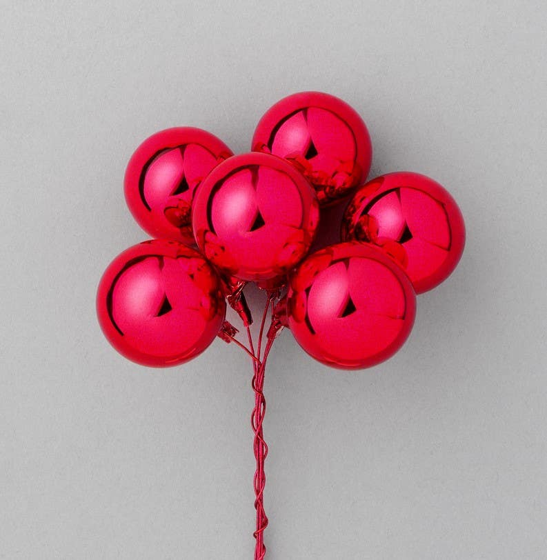 30 MM Red Ball Ornaments, 72-Box