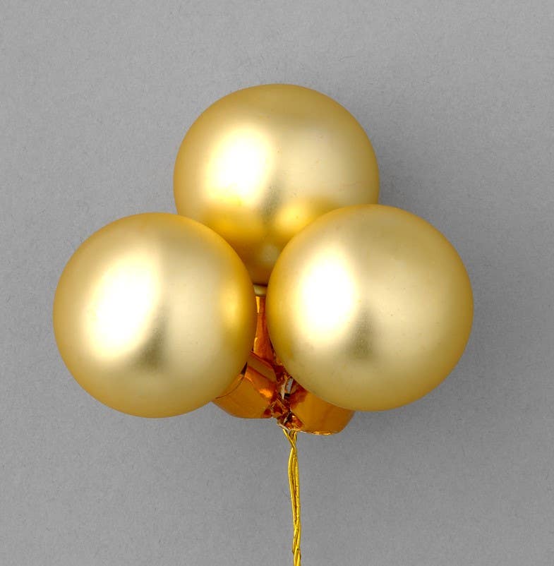 30 MM Matte Gold Ball Ornaments, 72-Box