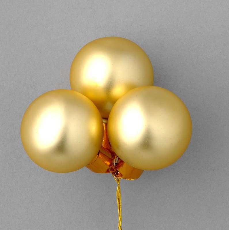 40 MM Gold Ball Ornaments, 36-Box