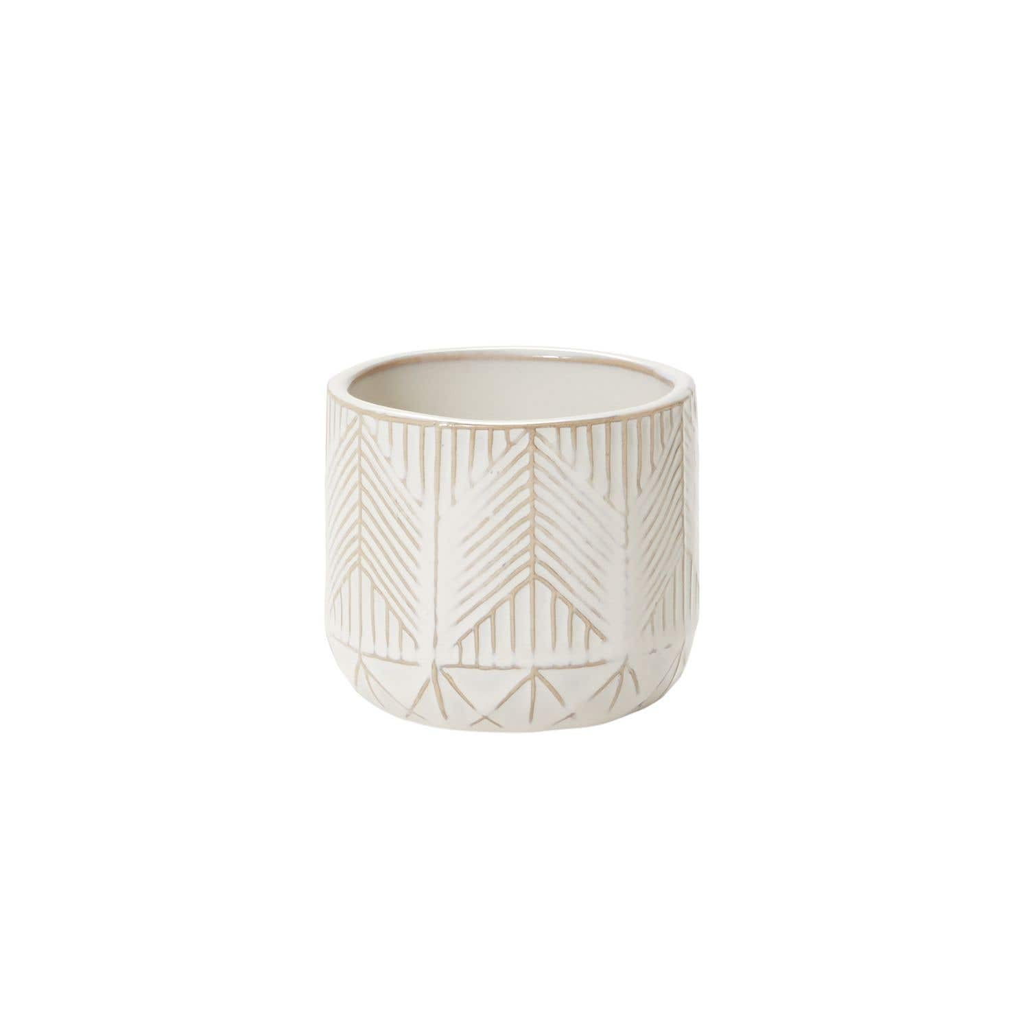 3.5 x 3.25 White Withcomb Pot, 54-Case