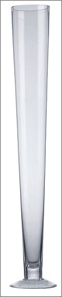 24 Clear Glass Pilsner Vase